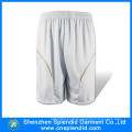 Custom Poliéster branco homens simples basquete Running Shorts